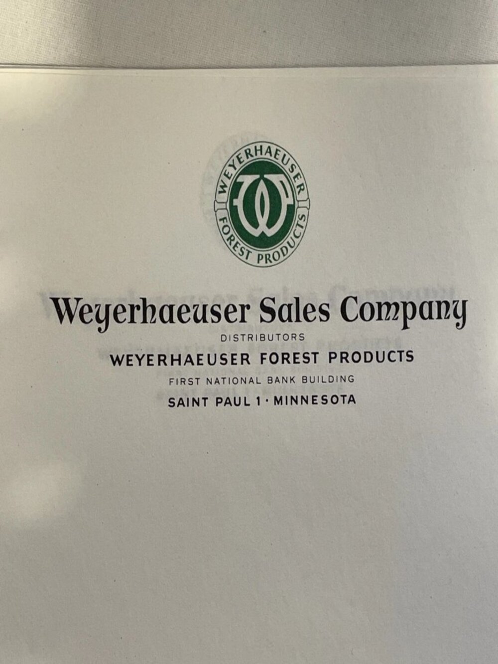 Vintage Pre-1959 Weyerhaeuser Sales Co. Letterhead St Paul MN Ephemera Lot 11 pg - Picture 5 of 9
